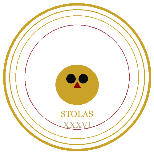 Selo sigil de Stolas da Ars Goetia — símbolo do ritual de sabedoria